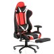 Крісло офісне ExtremeRace black/red/white with footrest (E6460)