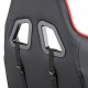 Крісло офісне ExtremeRace black/red/white with footrest (E6460)