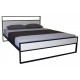 Кровать EAGLE NARVA 1400х2000 black/white(Е3698)