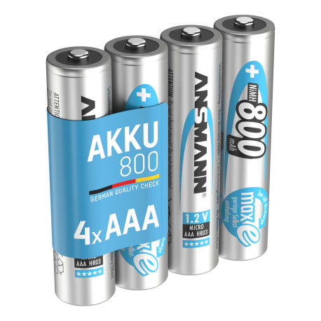 Аккумулятор Ansmann AAA 4 X 800 mAh NiMH 1.2V maxE PREMIUM