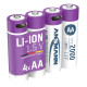 Аккумулятор Ansmann литиевый AA 1,5 V / 2000 mAh 4шт.