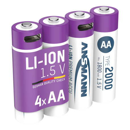 Аккумулятор Ansmann литиевый AA 1,5 V / 2000 mAh 4шт.