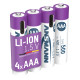 Аккумулятор Ansmann литиевый AAA 1,5 V / 500 mAh 4шт.