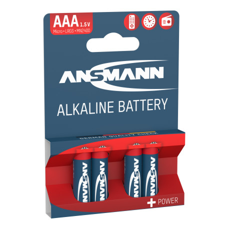 Батарейки Ansmann Alkaline AAA 1,5 V 4шт.