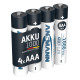 Аккумулятор Ansmann AAA 4 X 1000 mAh NiMH 1.2V maxE PREMIUM