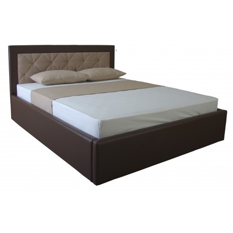 Ліжко IRMA lift 1600x2000 beige/brown (E2424)